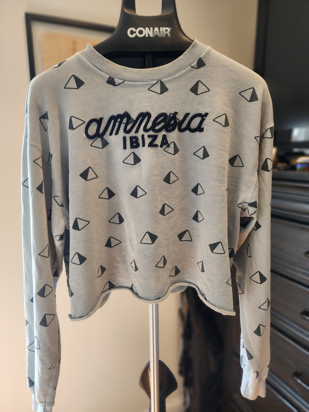 Amnesia Ibiza Light Gray Crewneck Sweatshirt